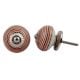 Orange Black Striped Knobs